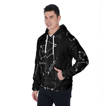 Load image into Gallery viewer, All-Over Print Men's Raglan Zip Up Hoodie