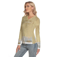 Load image into Gallery viewer, All-Over Print Women's V-Neck Long Sleeves T-Shirt