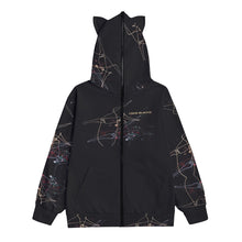 Load image into Gallery viewer, All-Over Print Unisex Pullover Hoodie With Zipper Closure