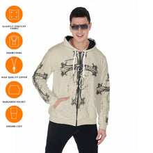 Load image into Gallery viewer, All-Over Print Zip Up Hoodie With Pocket