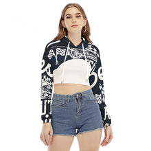 Load image into Gallery viewer, All-Over Print Women's Smock Short Hoodie With Long Sleeve