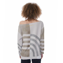 Load image into Gallery viewer, All-Over Print Oversized Women's Off-Shoulder Sweatshirt