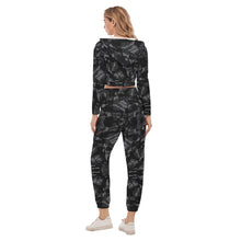 Load image into Gallery viewer, All-Over Print Women's Crop Hoodie Sports Set