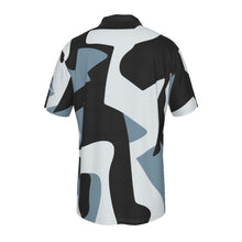 Load image into Gallery viewer, All-Over Print Men's Lapel Zip Short Sleeve POLO