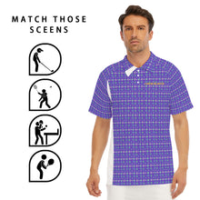 Load image into Gallery viewer, All-Over Print Men's Short Sleeve Polo Shirt With Button Closure