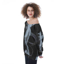 Load image into Gallery viewer, All-Over Print Oversized Women's Off-Shoulder Sweatshirt