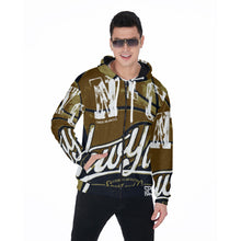 Load image into Gallery viewer, All-Over Print Zip Up Hoodie With Pocket