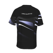 Load image into Gallery viewer, All-Over Print Men's Short Sleeve T-shirt with Neckline Tie
