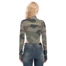 Load image into Gallery viewer, All-Over Print Women's Turtleneck Long Sleeve Jumpsuits