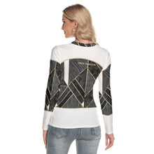 Load image into Gallery viewer, All-Over Print Women's V-Neck Long Sleeves T-Shirt