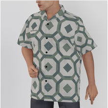 Load image into Gallery viewer, All-Over Print Men's Hawaiian Shirt With Button Closure