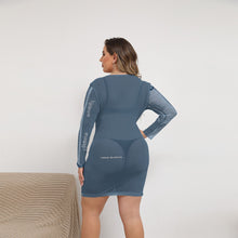 Load image into Gallery viewer, All-Over Print Women's Mesh Dress (Plus Size)