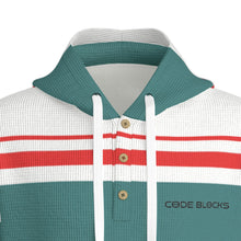 Load image into Gallery viewer, All-Over Print Men's Half Button Hoodie