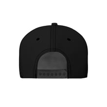 Load image into Gallery viewer, All-Over Print Black Buckle Flat-Brim Baseball Cap With Box