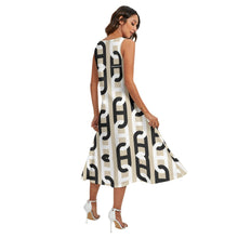 Load image into Gallery viewer, All-Over Print Women's Sleeveless Dress With Diagonal Pocket