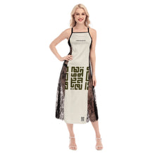 Load image into Gallery viewer, All-Over Print Women's Lace Cami Cross Back Dress