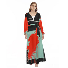 Load image into Gallery viewer, All-Over Print Women's Beach Long Coat