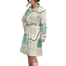 Load image into Gallery viewer, All-Over Print Women's Cropped And Skirt Set