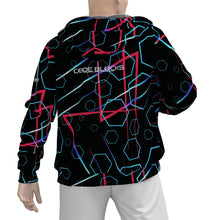 Load image into Gallery viewer, All-Over Print Men's Sherpa Fleece Zip Up Hoodie