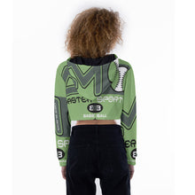 Load image into Gallery viewer, All-Over Print Women's Crop Top Hoodie
