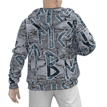 Load image into Gallery viewer, All-Over Print Men's Sherpa Fleece Zip Up Hoodie