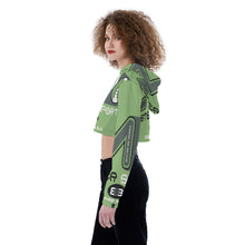 Load image into Gallery viewer, All-Over Print Women's Crop Top Hoodie