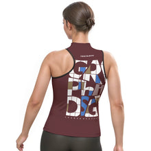 Load image into Gallery viewer, All-Over Print Women's Halter Sleeveless Asymmetrical Tank Top