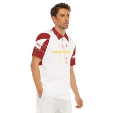 Load image into Gallery viewer, All-Over Print Men's Short Sleeve Polo Shirt With Button Closure