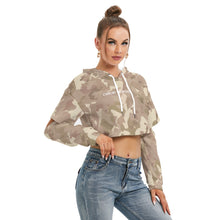 Load image into Gallery viewer, All-Over Print Women's Heavy Fleece Hoodie With Hollow Out Sleeve