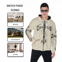 Load image into Gallery viewer, All-Over Print Zip Up Hoodie With Pocket