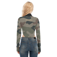 Load image into Gallery viewer, All-Over Print Women's Turtleneck Long Sleeve Jumpsuits