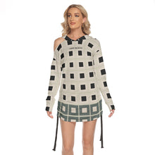 Load image into Gallery viewer, All-Over Print Women's One-shoulder Dress With Waist Shirring