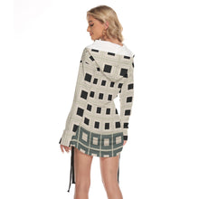 Load image into Gallery viewer, All-Over Print Women's One-shoulder Dress With Waist Shirring