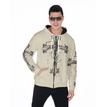 Load image into Gallery viewer, All-Over Print Zip Up Hoodie With Pocket