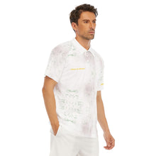 Load image into Gallery viewer, All-Over Print Men's Short Sleeve Polo Shirt With Button Closure