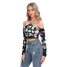 Load image into Gallery viewer, All-Over Print Women's Halter Lace-up Top