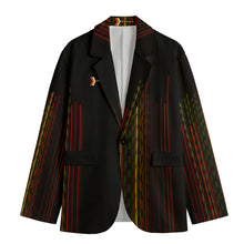 Load image into Gallery viewer, All-Over Print Men's Casual Flat Lapel Collar Blazer | 245GSM Cotton