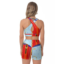 Load image into Gallery viewer, All-Over Print Women's Sports Bra Suit