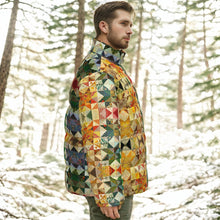 Load image into Gallery viewer, All-Over Print Unisex Stand-up Collar Down Jacket