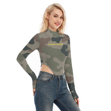 Load image into Gallery viewer, All-Over Print Women's Turtleneck Long Sleeve Jumpsuits
