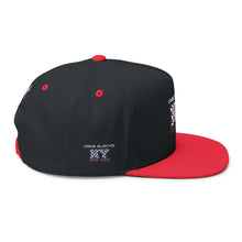 Load image into Gallery viewer, NY Floral Mosaic Embroidered Flat Bill Cap — New York Snapback Hat