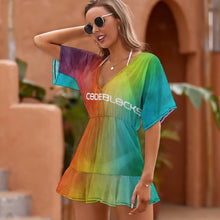 Load image into Gallery viewer, Ladies Thin Short Sleeve One Piece Dress