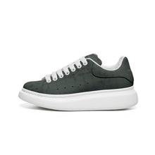 Load image into Gallery viewer, Unisex Non Slip Lace Up Faux Leather Sneakers