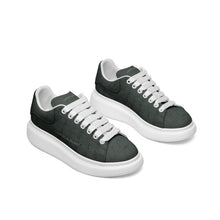 Load image into Gallery viewer, Unisex Non Slip Lace Up Faux Leather Sneakers