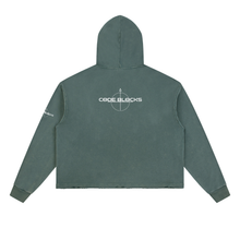 Load image into Gallery viewer, Vintage Washed Frayed-Hem Hoodie