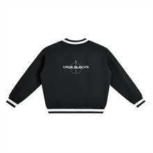 Load image into Gallery viewer, V-Neck Contrast Collar Boxy Sweatshirt