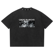 Load image into Gallery viewer, Unisex Washed Boxy Studded T-Shirt