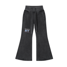 Load image into Gallery viewer, Vintage Washed Flared Fleece Pants