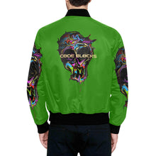 Load image into Gallery viewer, Men's All Over Print Quilted Bomber Jacket(Model H33)