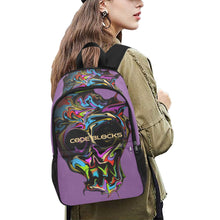 Load image into Gallery viewer, Fabric Backpack with Side Mesh Pockets (1659)